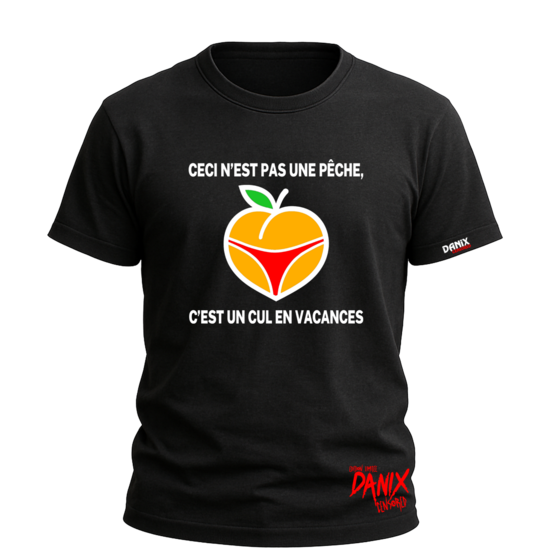 Tshirt Ceci n'est pas une pêche [DANIX CENSORED]